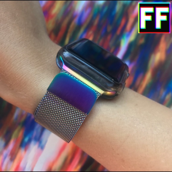 Iridescent Milanese Loop Band for Apple Watch - Picture 7 of 8